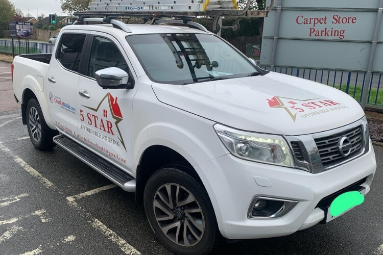 Affordable Roofing Company Vehicle